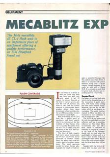 Metz 45 CL 4 manual. Camera Instructions.